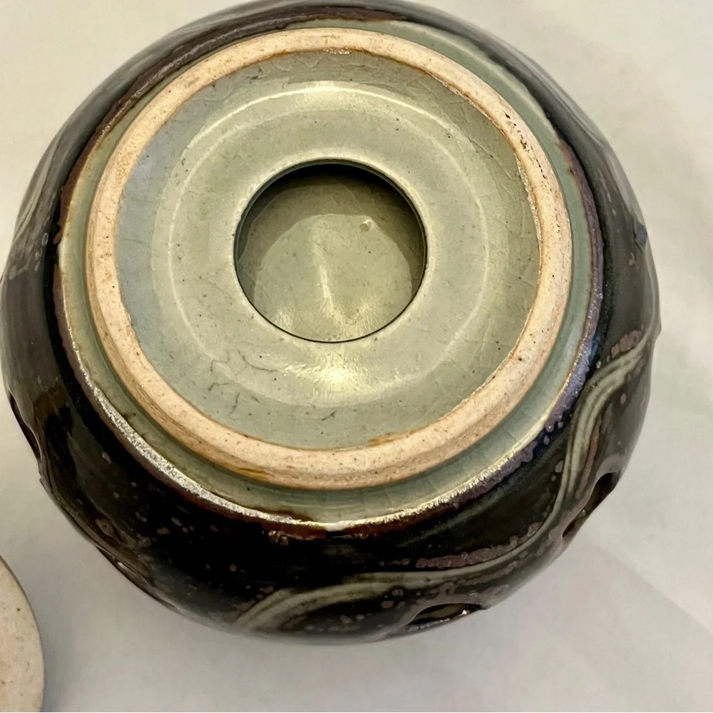 Otagiri Green and Gold Coffee & Tea Accessory